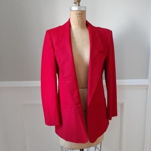 Red Pendleton vintage blazer